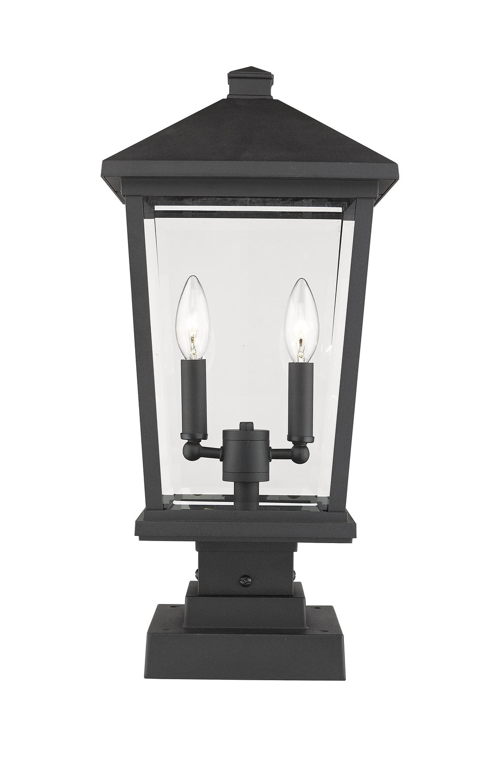 Z-Lite Canada - Two Light Outdoor Pier Mounted Fixture - Beacon - Black- Union Lighting Luminaires Decor