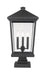 Z-Lite Canada - Three Light Outdoor Pier Mounted Fixture - Beacon - Black- Union Lighting Luminaires Decor