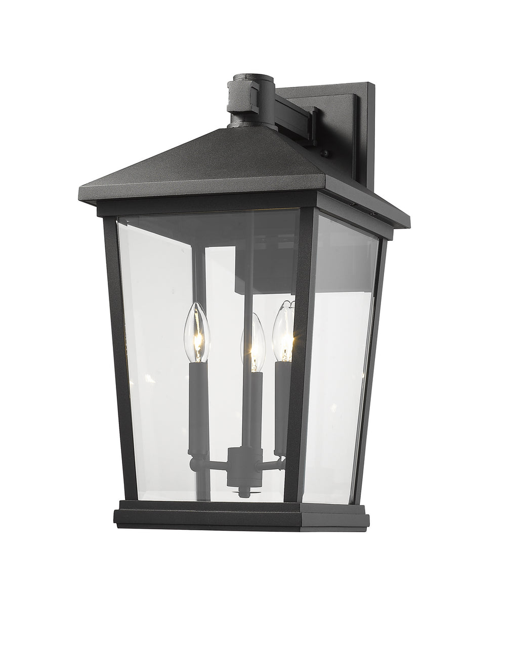 Z-Lite Canada - Three Light Outdoor Wall Light - Beacon - Black- Union Lighting Luminaires Decor