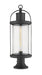Z-Lite Canada - One Light Outdoor Pier Mounted Fixture - Roundhouse - Black- Union Lighting Luminaires Decor