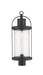 Z-Lite Canada - One Light Outdoor Post Mount Fixture - Roundhouse - Black- Union Lighting Luminaires Decor