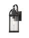 Z-Lite Canada - One Light Outdoor Wall Light - Roundhouse - Black- Union Lighting Luminaires Decor