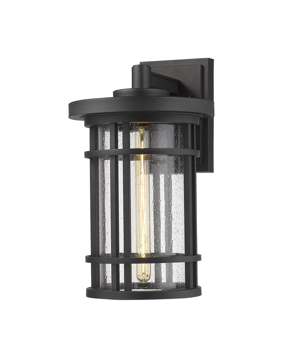 Z-Lite Canada - One Light Outdoor Wall Light - Jordan - Black- Union Lighting Luminaires Decor