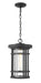 Z-Lite Canada - One Light Outdoor Chain Mount - Jordan - Black- Union Lighting Luminaires Decor