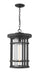 Z-Lite Canada - One Light Outdoor Chain Mount - Jordan - Black- Union Lighting Luminaires Decor