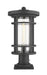 Z-Lite Canada - One Light Outdoor Pier Mount - Jordan - Black- Union Lighting Luminaires Decor