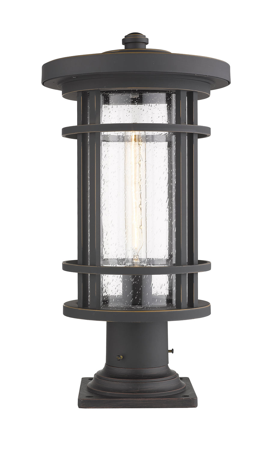 Z-Lite Canada - One Light Outdoor Pier Mount - Jordan - Oil Rubbed Bronze- Union Lighting Luminaires Decor