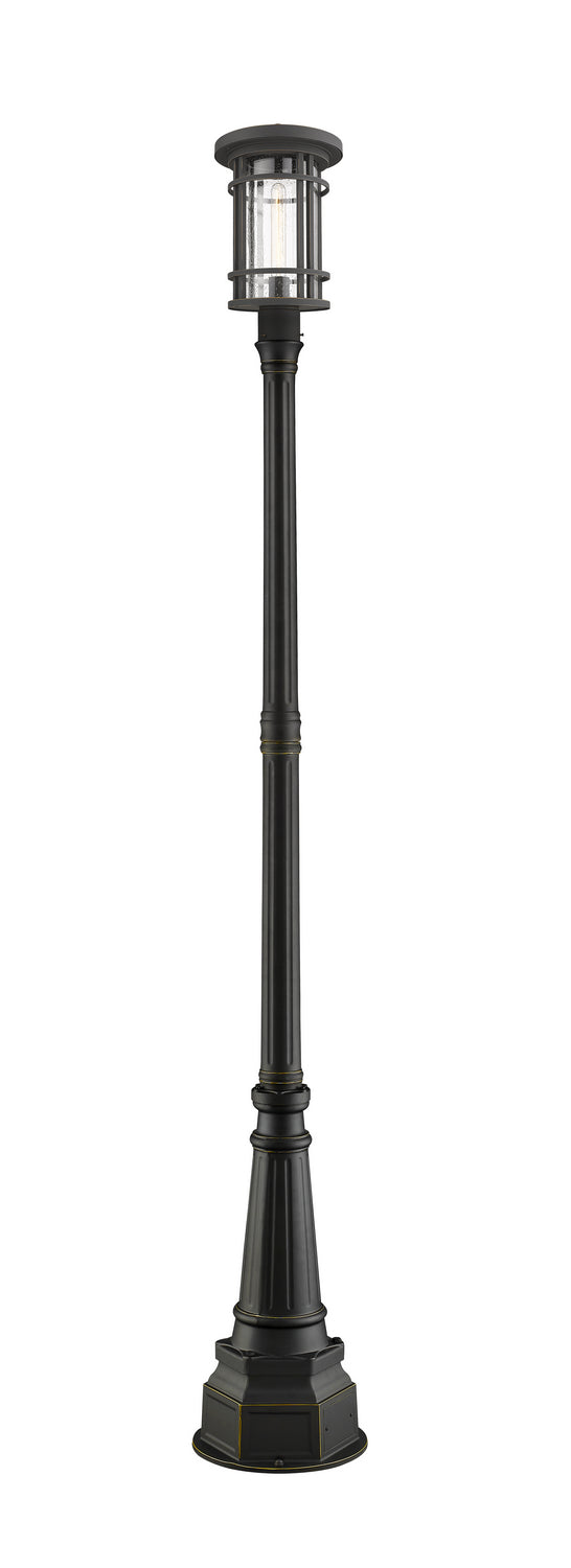 Z-Lite Canada - One Light Outdoor Post Mount - Jordan - Oil Rubbed Bronze- Union Lighting Luminaires Decor