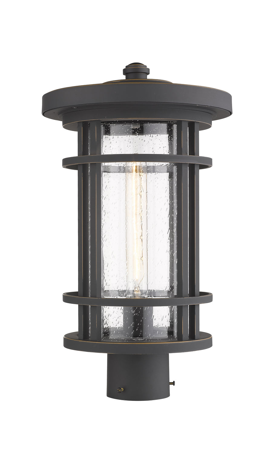 Z-Lite Canada - One Light Outdoor Post Mount - Jordan - Oil Rubbed Bronze- Union Lighting Luminaires Decor