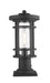 Z-Lite Canada - One Light Outdoor Pier Mount - Jordan - Black- Union Lighting Luminaires Decor