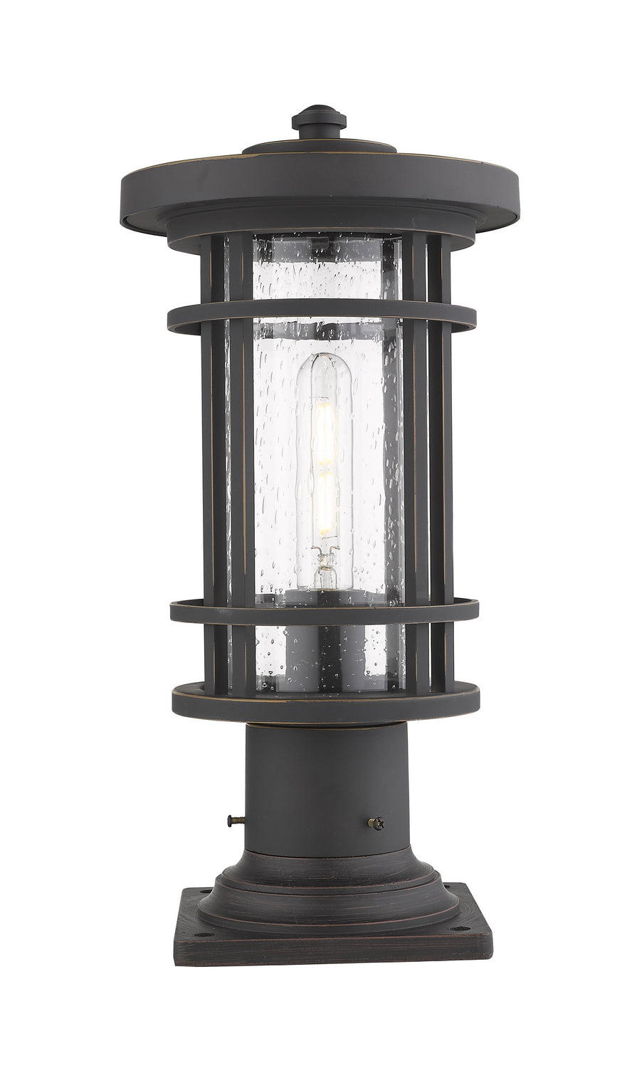 Z-Lite Canada - One Light Outdoor Pier Mount - Jordan - Oil Rubbed Bronze- Union Lighting Luminaires Decor