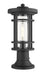 Z-Lite Canada - One Light Outdoor Pier Mount - Jordan - Black- Union Lighting Luminaires Decor