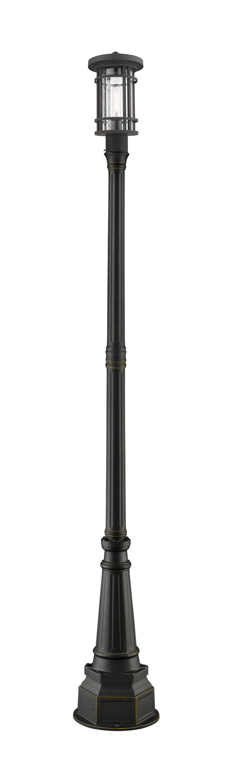 Z-Lite Canada - One Light Outdoor Post Mount - Jordan - Oil Rubbed Bronze- Union Lighting Luminaires Decor