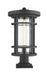 Z-Lite Canada - One Light Outdoor Pier Mount - Jordan - Black- Union Lighting Luminaires Decor