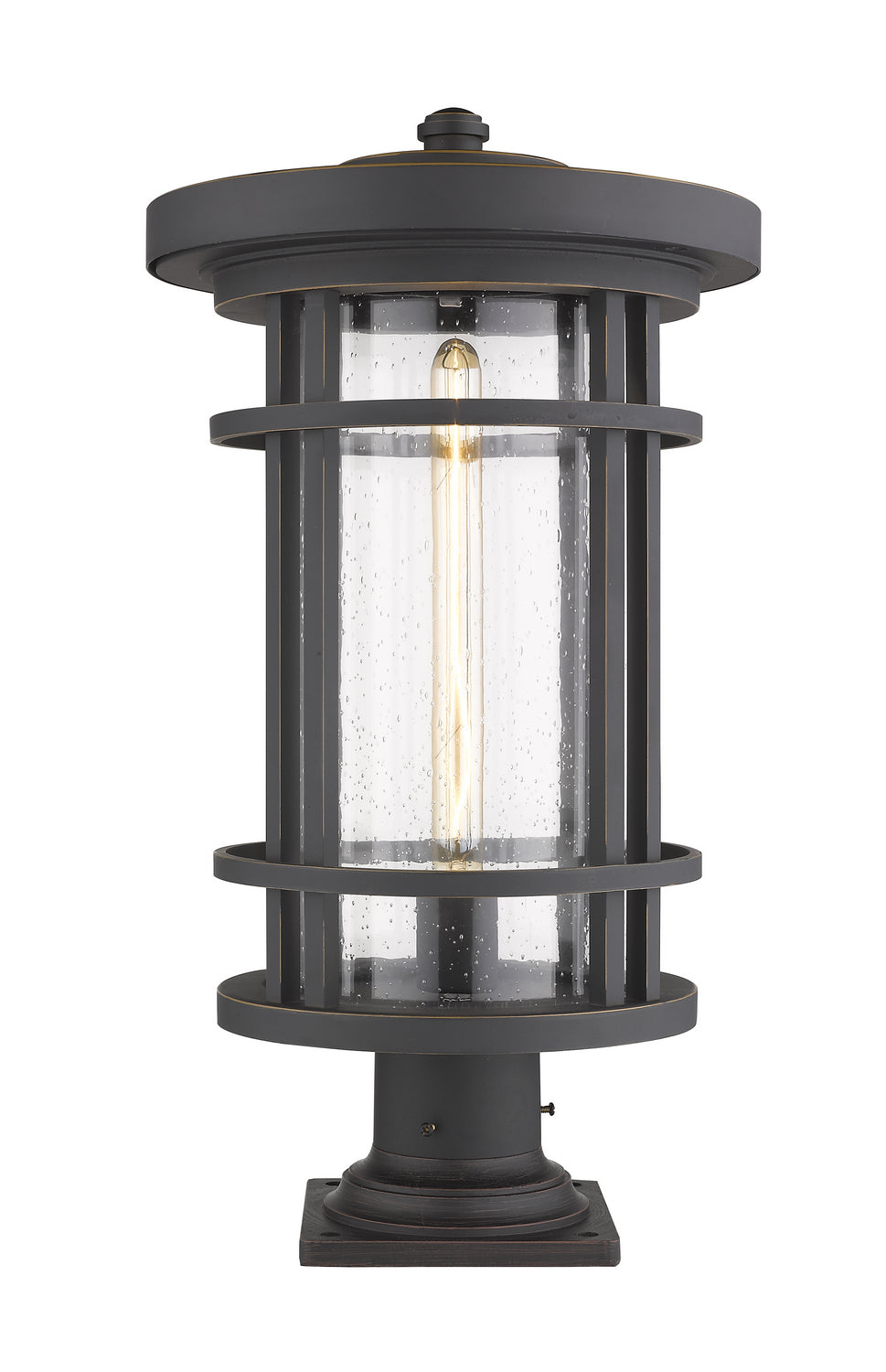 Z-Lite Canada - One Light Outdoor Pier Mount - Jordan - Oil Rubbed Bronze- Union Lighting Luminaires Decor