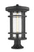 Z-Lite Canada - One Light Outdoor Pier Mount - Jordan - Black- Union Lighting Luminaires Decor