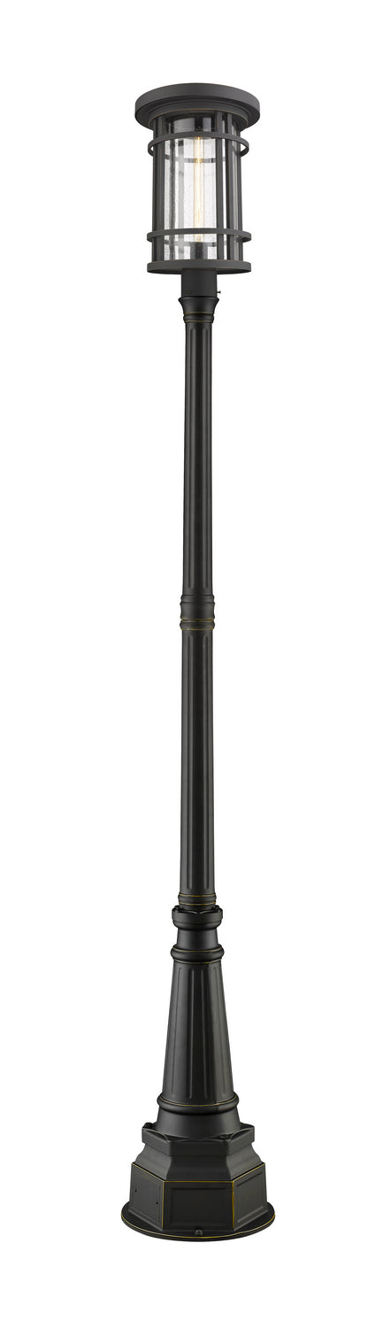 Z-Lite Canada - One Light Outdoor Post Mount - Jordan - Oil Rubbed Bronze- Union Lighting Luminaires Decor