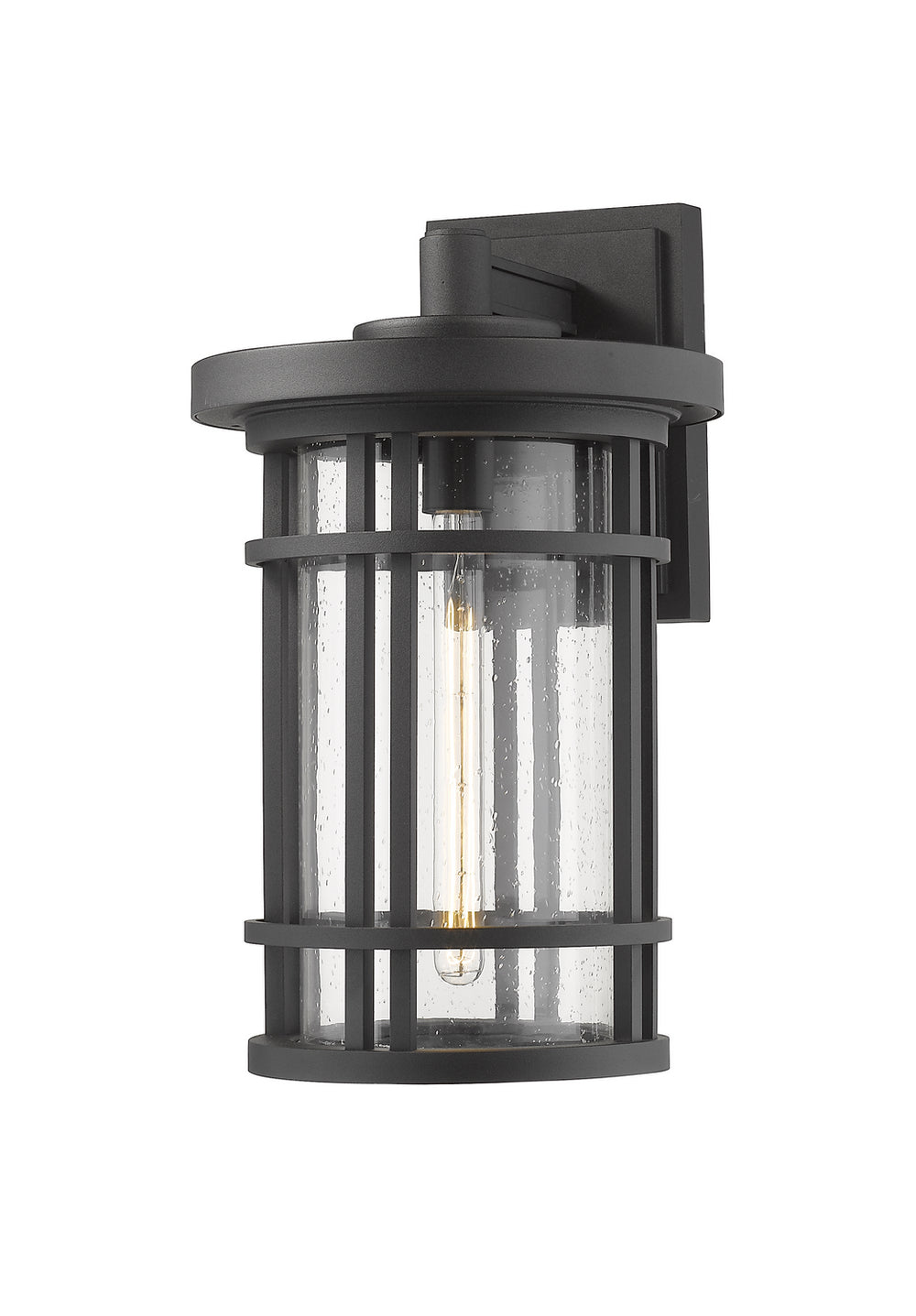 Z-Lite Canada - One Light Outdoor Wall Light - Jordan - Black- Union Lighting Luminaires Decor