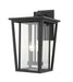 Z-Lite Canada - Two Light Outdoor Wall Sconce - Seoul - Black- Union Lighting Luminaires Decor