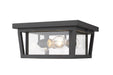 Z-Lite Canada - Three Light Outdoor Flush Mount - Seoul - Oil Rubbed Bronze- Union Lighting Luminaires Decor