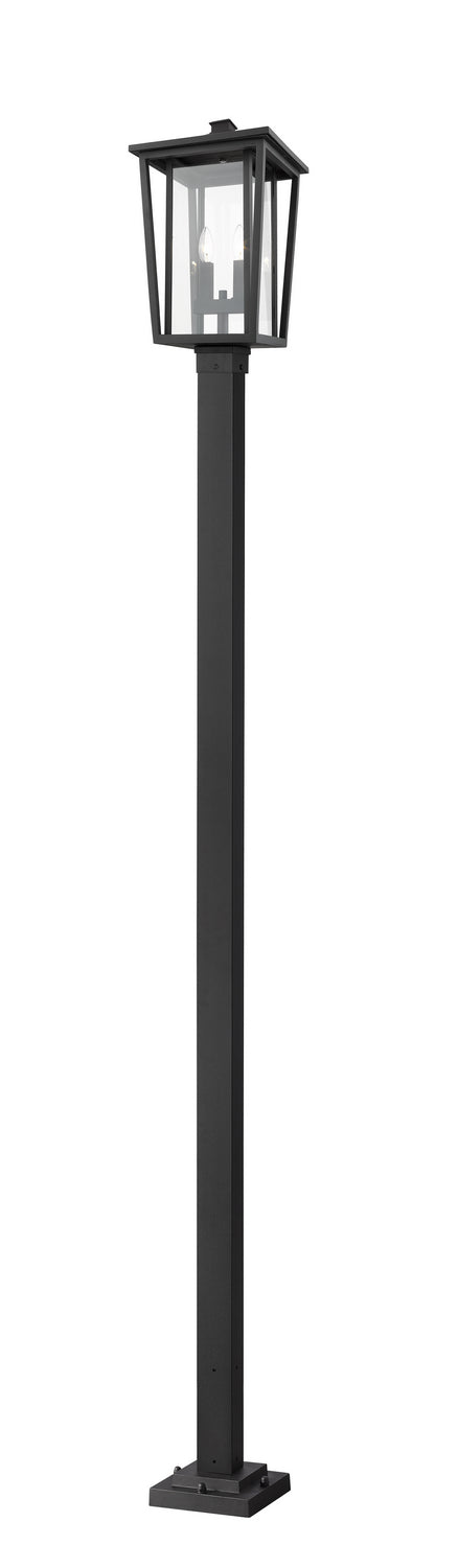 Z-Lite Canada - Two Light Outdoor Post Mounted Fixture - Seoul - Black- Union Lighting Luminaires Decor