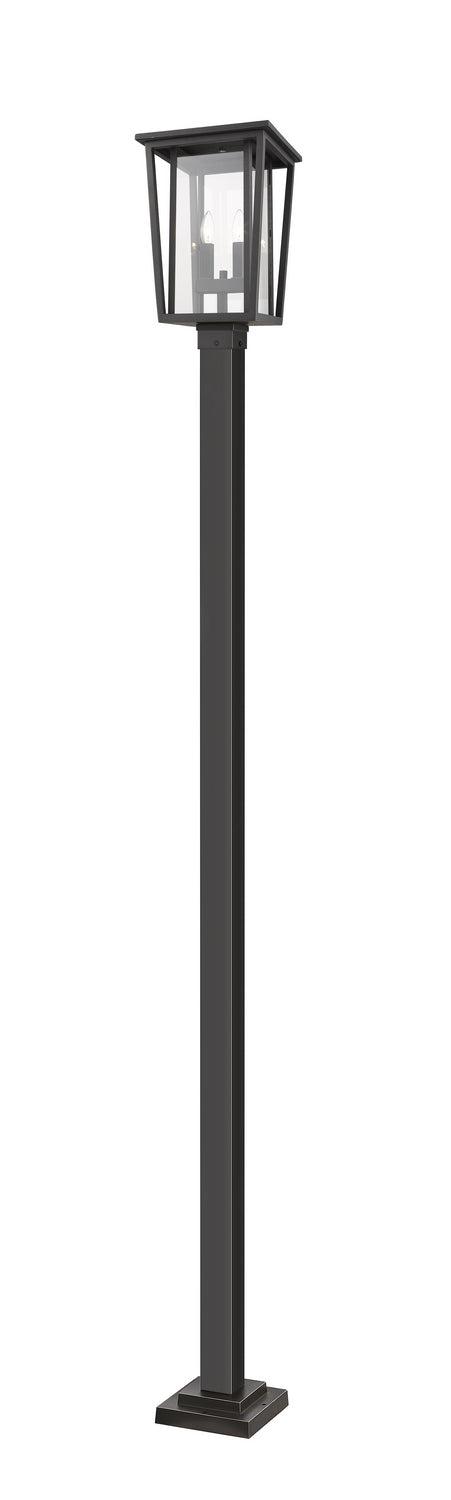 Z-Lite Canada - Two Light Outdoor Post Mounted Fixture - Seoul - Oil Rubbed Bronze- Union Lighting Luminaires Decor
