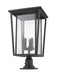 Z-Lite Canada - Three Light Outdoor Pier Mounted Fixture - Seoul - Oil Rubbed Bronze- Union Lighting Luminaires Decor