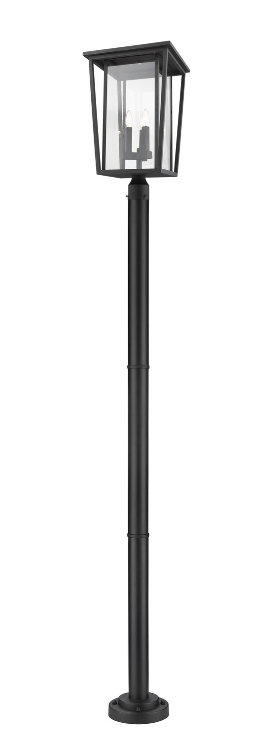 Z-Lite Canada - Three Light Outdoor Post Mounted Fixture - Seoul - Black- Union Lighting Luminaires Decor