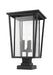 Z-Lite Canada - Three Light Outdoor Pier Mounted Fixture - Seoul - Black- Union Lighting Luminaires Decor