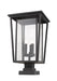 Z-Lite Canada - Three Light Outdoor Pier Mounted Fixture - Seoul - Oil Rubbed Bronze- Union Lighting Luminaires Decor