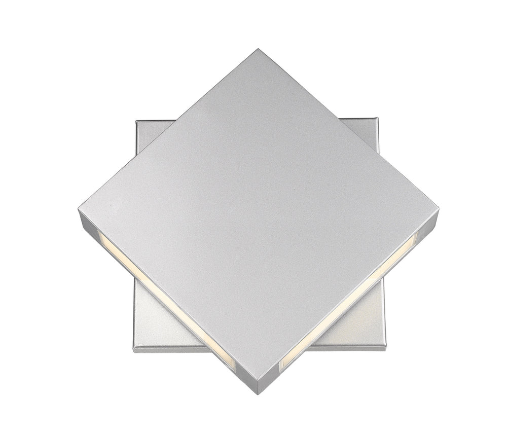 Z-Lite Canada - LED Outdoor Wall Mount - Quadrate - Silver- Union Lighting Luminaires Decor