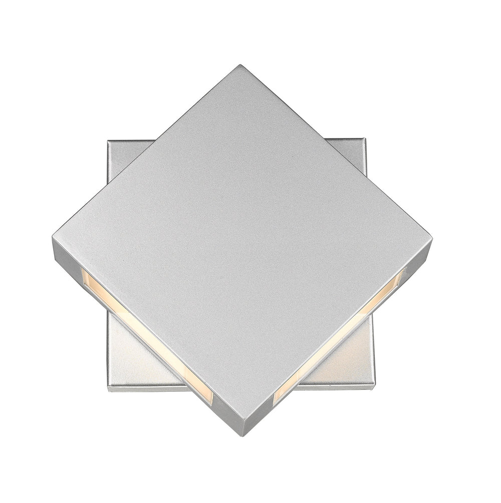 Z-Lite Canada - LED Outdoor Wall Mount - Quadrate - Silver- Union Lighting Luminaires Decor
