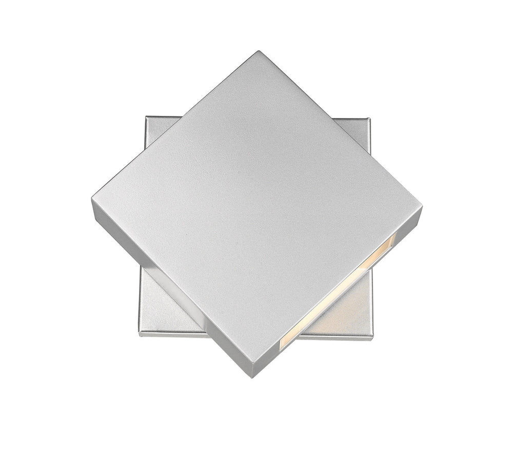 Z-Lite Canada - LED Outdoor Wall Mount - Quadrate - Silver- Union Lighting Luminaires Decor