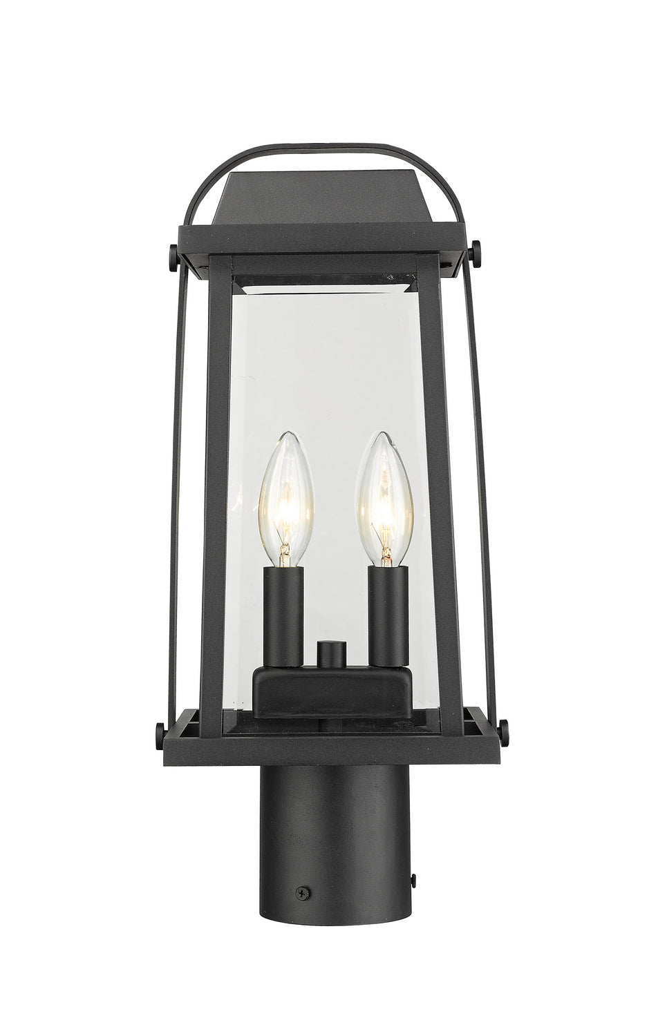 Z-Lite Canada - Two Light Outdoor Post Mount Fixture - Millworks - Black- Union Lighting Luminaires Decor