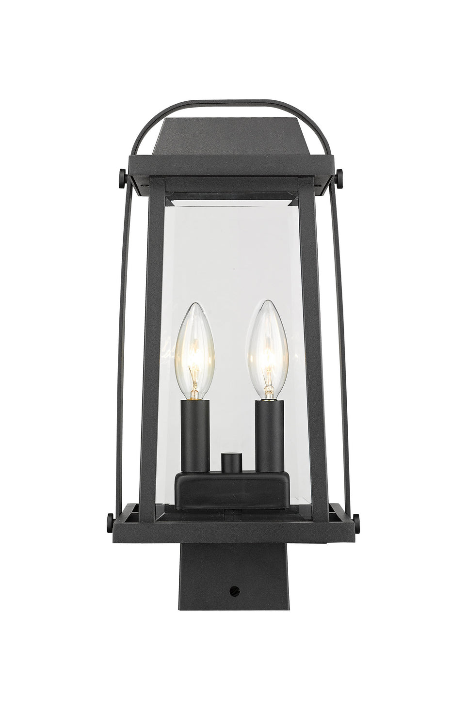 Z-Lite Canada - Two Light Outdoor Post Mount Fixture - Millworks - Black- Union Lighting Luminaires Decor