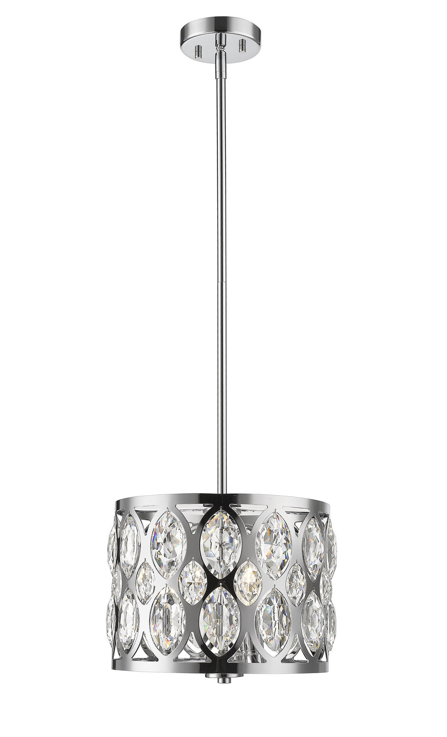 Z-Lite Canada - Three Light Chandelier - Dealey - Chrome- Union Lighting Luminaires Decor