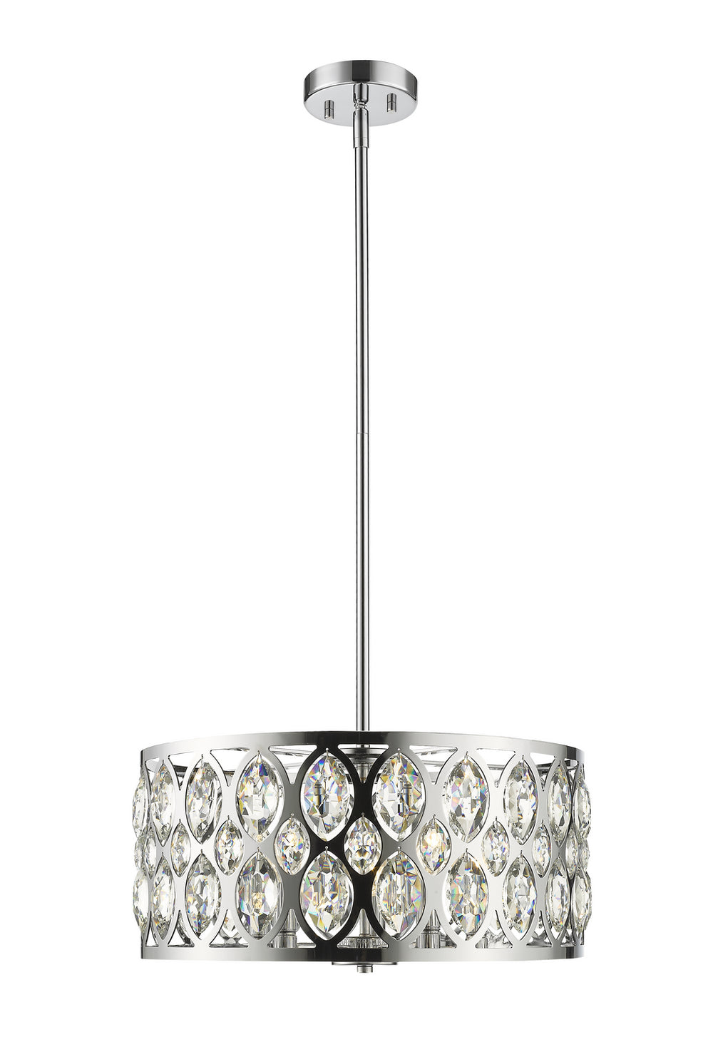 Z-Lite Canada - Five Light Chandelier - Dealey - Chrome- Union Lighting Luminaires Decor