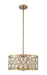 Z-Lite Canada - Five Light Chandelier - Dealey - Heirloom Brass- Union Lighting Luminaires Decor