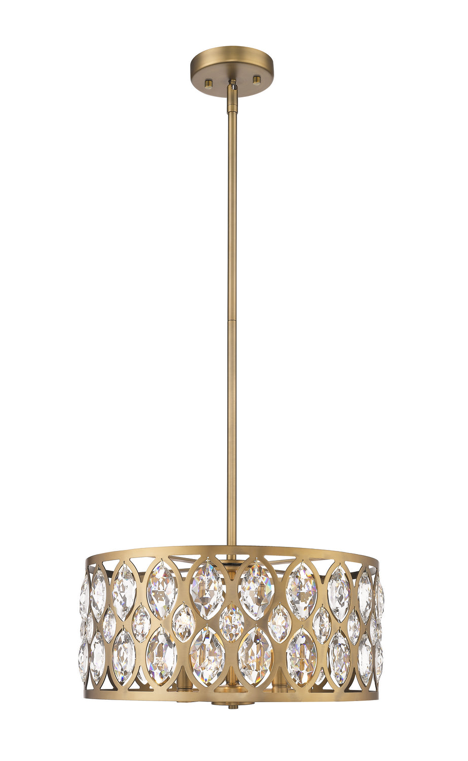 Z-Lite Canada - Five Light Chandelier - Dealey - Heirloom Brass- Union Lighting Luminaires Decor