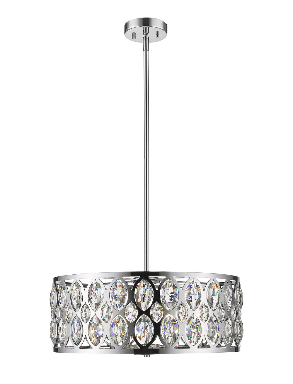 Z-Lite Canada - Six Light Chandelier - Dealey - Chrome- Union Lighting Luminaires Decor