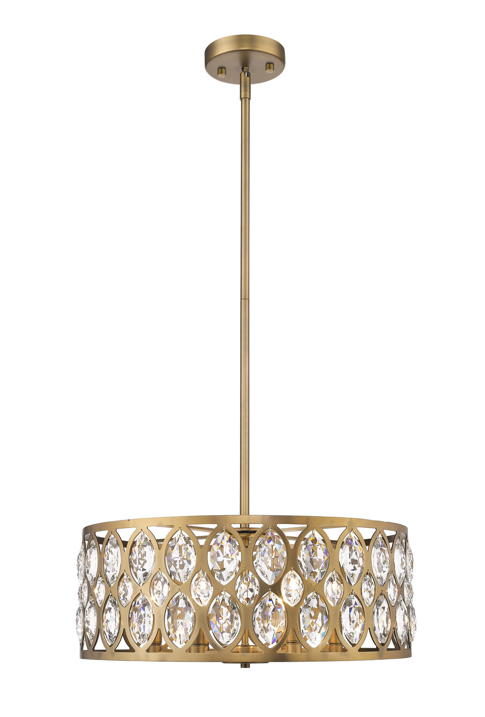 Z-Lite Canada - Six Light Chandelier - Dealey - Heirloom Brass- Union Lighting Luminaires Decor