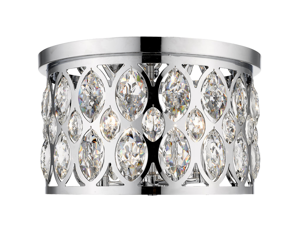Z-Lite Canada - Four Light Flush Mount - Dealey - Chrome- Union Lighting Luminaires Decor