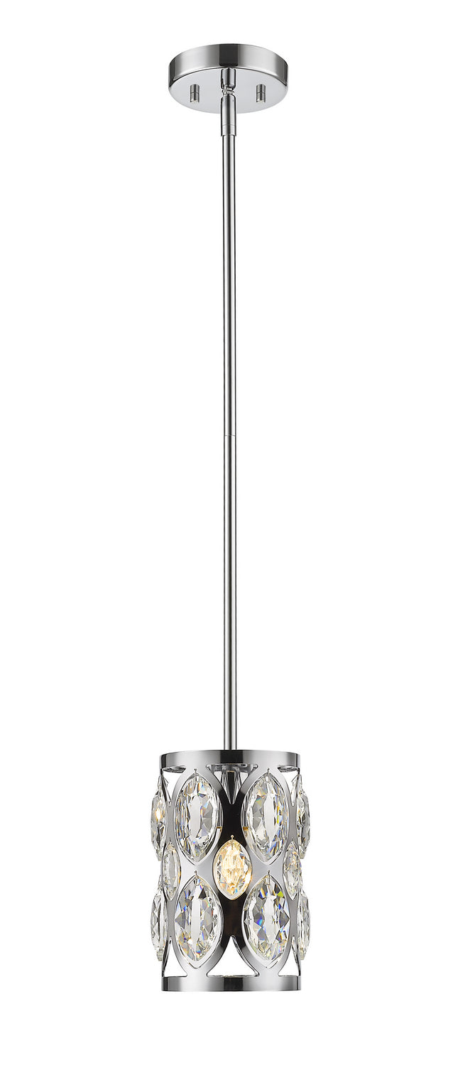 Z-Lite Canada - One Light Pendant - Dealey - Chrome- Union Lighting Luminaires Decor