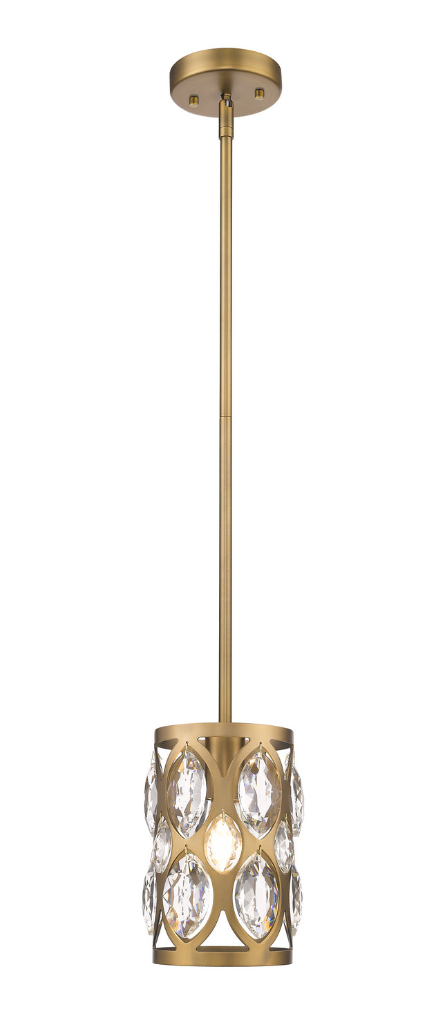 Z-Lite Canada - One Light Pendant - Dealey - Heirloom Brass- Union Lighting Luminaires Decor