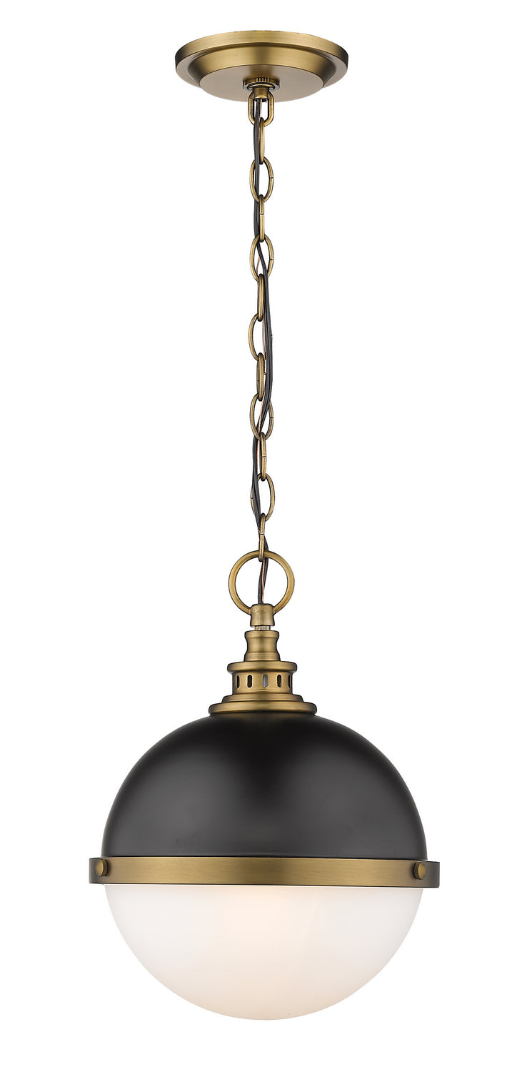 Z-Lite Canada - Two Light Pendant - Peyton - Matte Black + Factory Bronze- Union Lighting Luminaires Decor