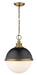 Z-Lite Canada - Two Light Pendant - Peyton - Matte Black + Factory Bronze- Union Lighting Luminaires Decor