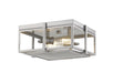 Z-Lite Canada - Two Light Flush Mount - Halcyon - Brushed Nickel- Union Lighting Luminaires Decor