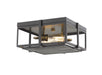 Z-Lite Canada - Two Light Flush Mount - Halcyon - Bronze + Heritage Brass- Union Lighting Luminaires Decor