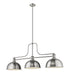 Z-Lite Canada - Three Light Billiard - Melange - Brushed Nickel- Union Lighting Luminaires Decor