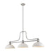 Z-Lite Canada - Three Light Billiard - Melange - Brushed Nickel- Union Lighting Luminaires Decor